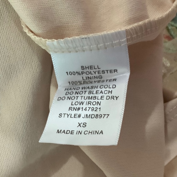 Just Me Embroidered Mesh Formal Wedding Party Dress Size XS - Picture 11 of 12